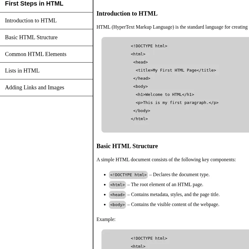 technical documentation